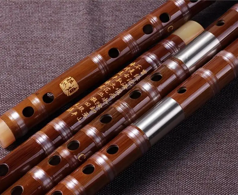 JLM High Quality Chinese Bamboo Flute Musical Instrument CDEFG Key Transverse Dizi Professional Flauta Binodal Double Plug