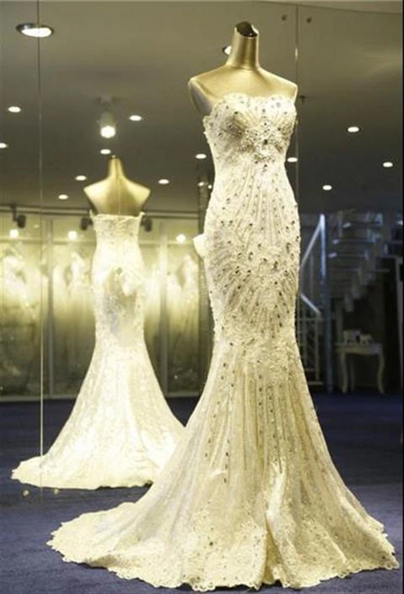 Роскошный милый Кристалл Русалка свадебное платье Свадебные платья vestido de noiva curto robe de mariage по индивидуальному заказу