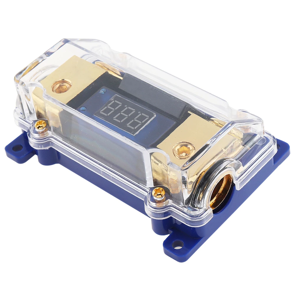 Universal 100A ABS Car Audio Power Fuse Box Holder Block with LED