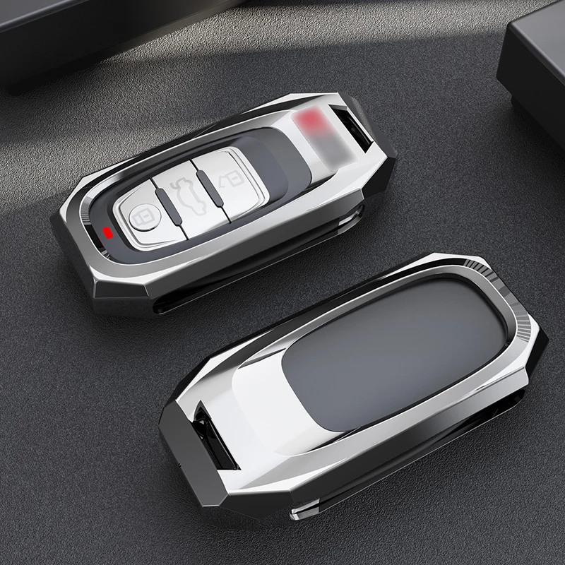 1 Pcs Zinc Alloy Car Key Case Cover for Audi A1 A3 8P 8V 8L A4 A4L B6 B7 B8 A5 8T A6 C5 C6 C7 A7 4G A8 4E D3 D4 8N 8J Q5 Q7 TT