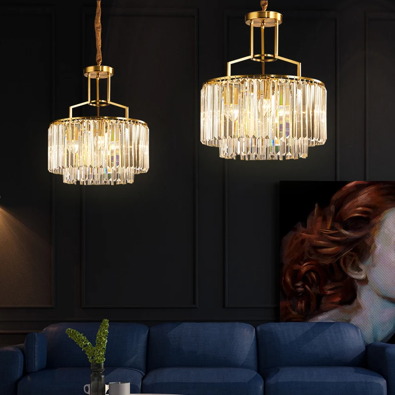 Copper Polished double Crystal Chandelier 4 Copper Polished double Crystal Chandelier 4