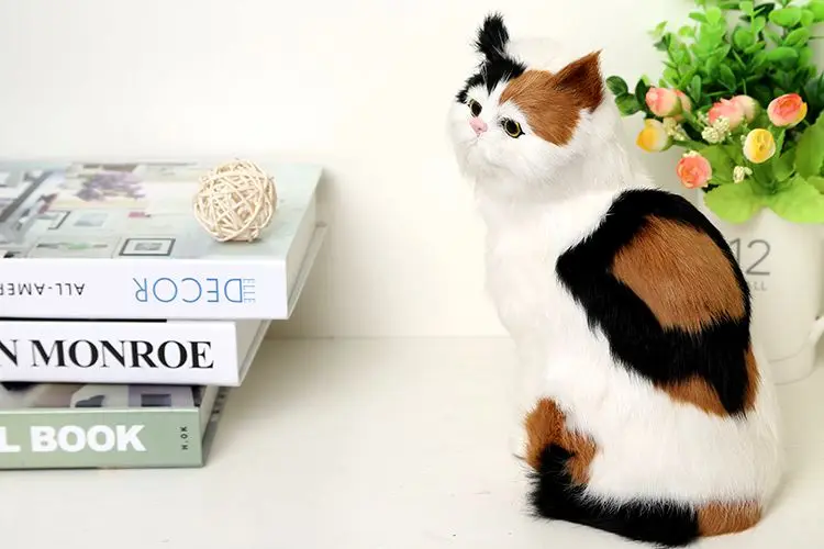 Новые украшения для кошек, украшения для дома, модели животных, домашние кошки для детей, подарки на день рождения 19x14x26 см DY80049