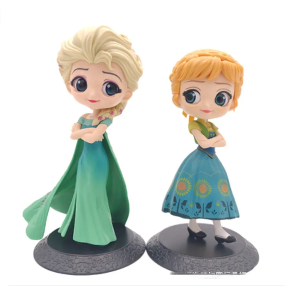 Disney Frozen II Elsa Queen Anna Princess Anime Figure Toys Model Doll Collection Juguetes Action Figma Decoration Oratment Gift