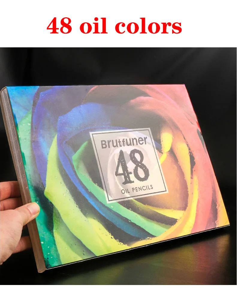 Brutfuner 48 Color Professional Oil Colored Pencils Soft Wood