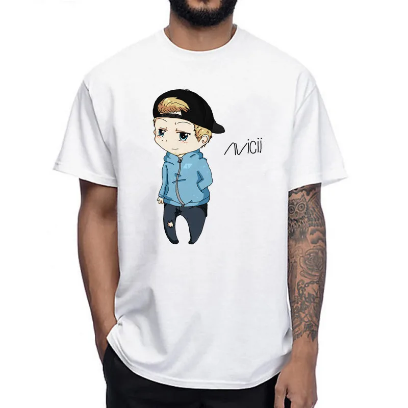 Новейшая модная футболка Dj Avicii, Мужская футболка с принтом Rip Avicii, модная футболка Фана, летние футболки с коротким рукавом для мужчин/wo мужчин