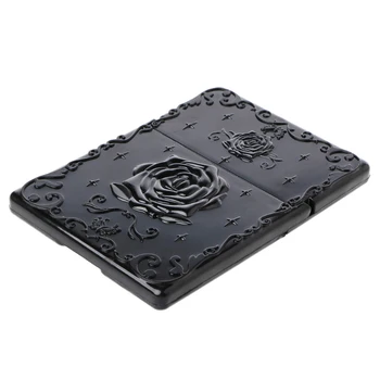 

Drop Ship Hollow Outside Portable Mini Pocket Makeup Mirrors Double Folded-Side Vintage