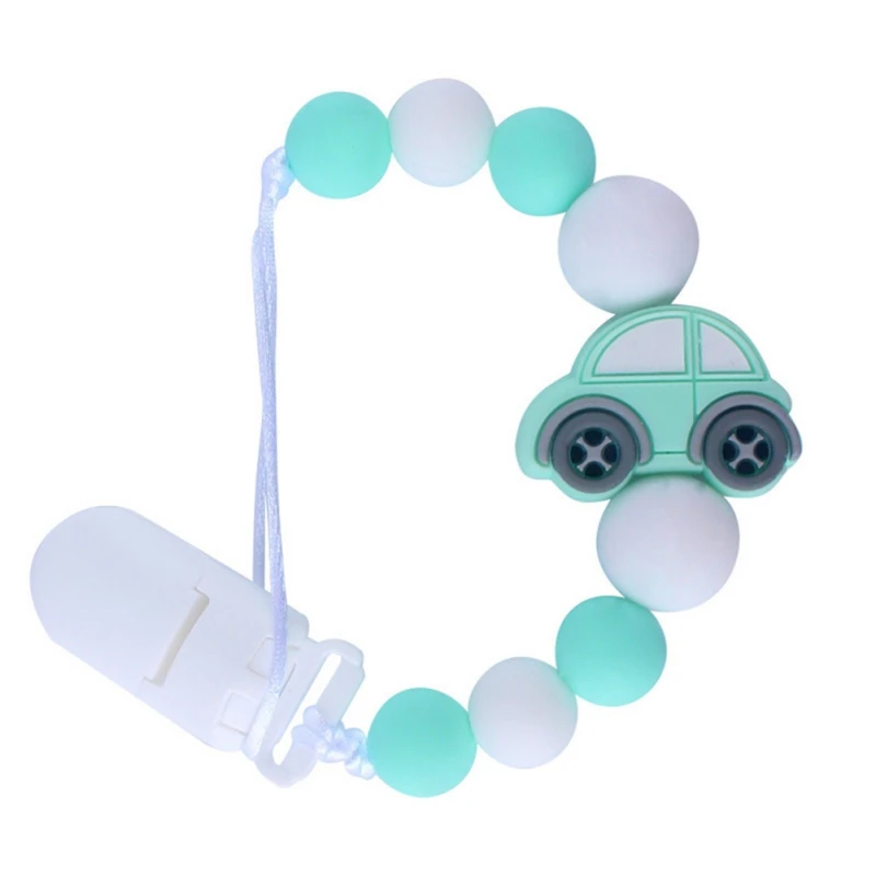 

Infant Baby Girls Boys Care Universal Holder Leash For Pacifiers Nipples Clip Chain Baby Cartoon Soother Beaded Chains Teethers