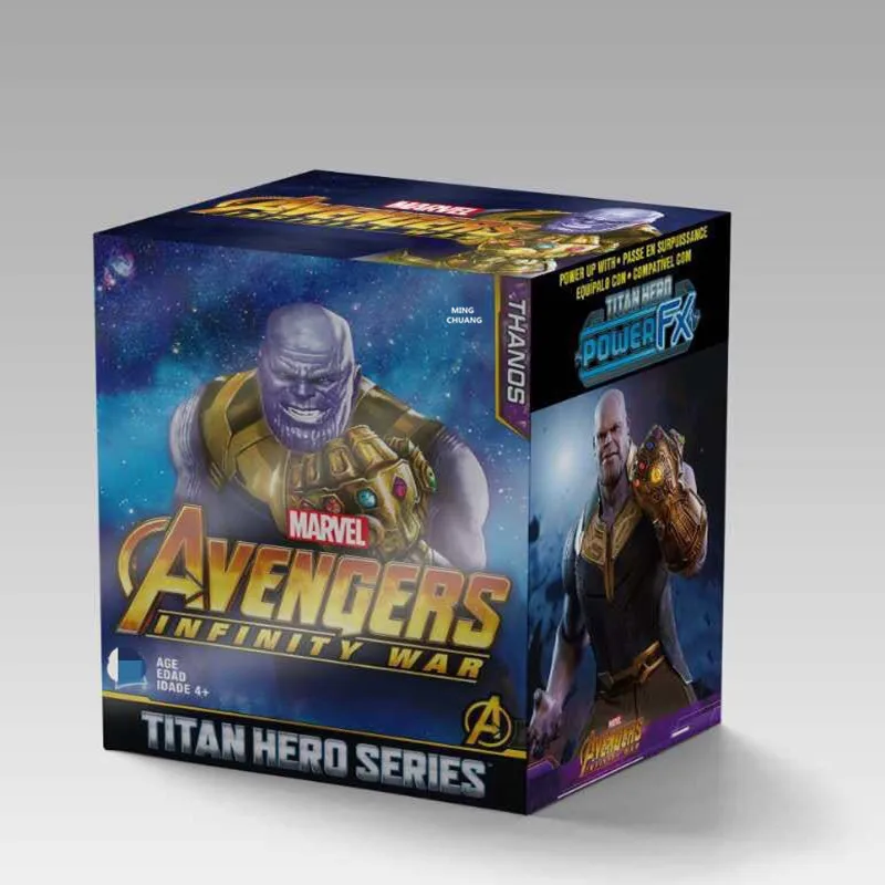 1" Мстители Megamind Thanos особенности украшения творческое Искусство ремесло ПВХ фигурка Коллекционная модель игрушки 38 см коробка V15