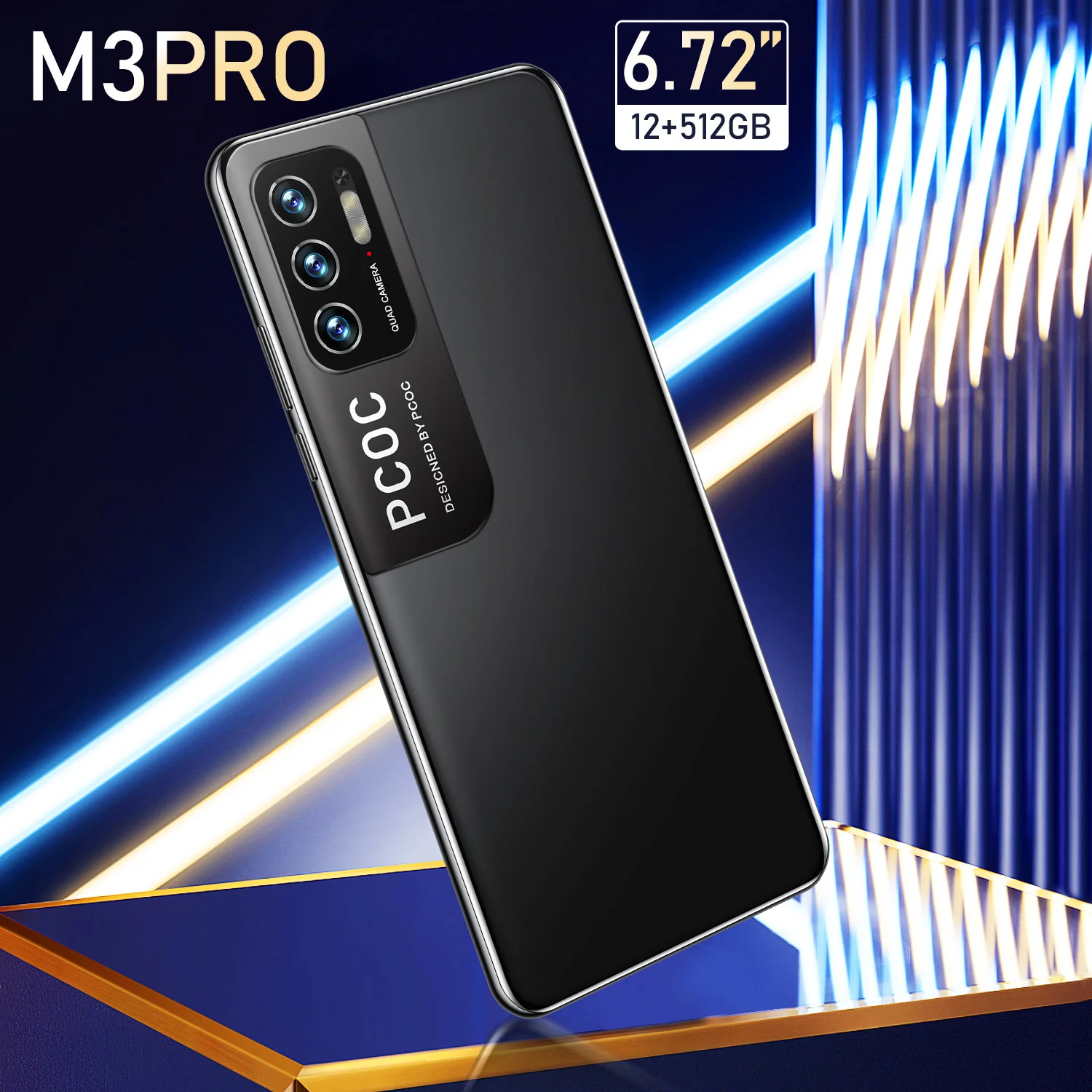 Смартфон Pcoc M3 Pro 6 72 дюйма 12 + 512 ГБ 6800 мАч 4G | Мобильные телефоны и аксессуары