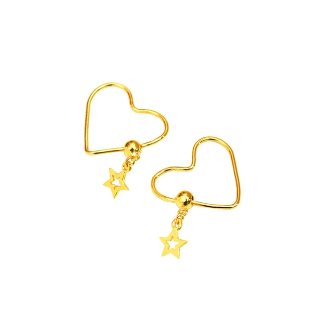 Daphne odora Floral Gold Drop Earrings | Jewelry Online Shopping | Gold  Studs & Earrings