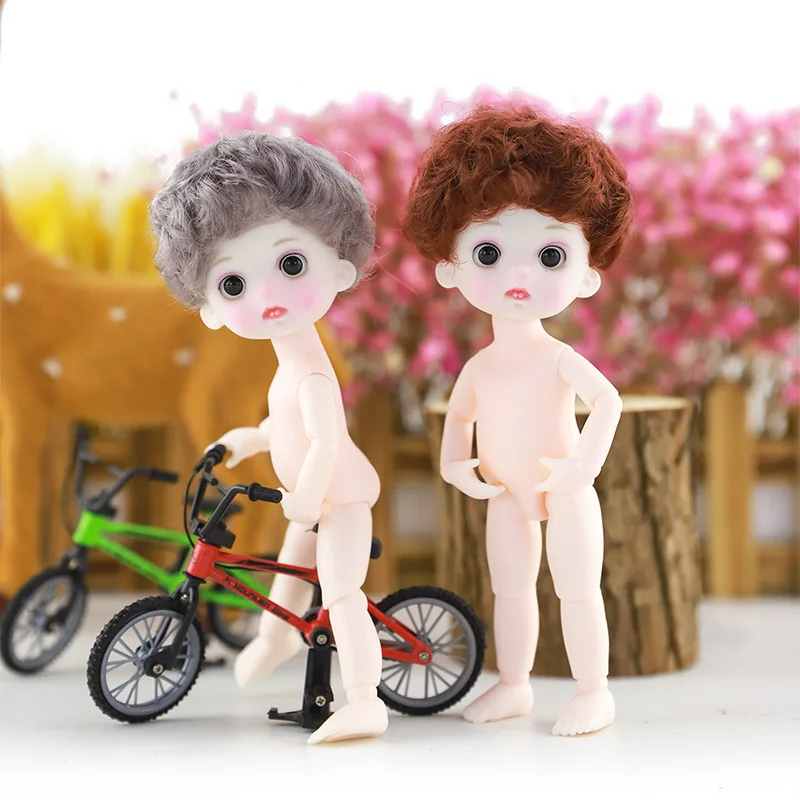 Новинка 16 см кукла BJD 3D глаза 13 суставов подвижная 1/12 обнаженная женская игрушка