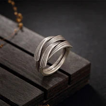 Атанасиос режим ретро твист 925 пробы серебряные кольца античные тайские 925 Серебряные кольца для девушек женщин подарок ювелирные изделия PKY209