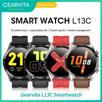 

Gearvita L13C Smart Watch ECG Heart Rate Blood Pressure Bluetooth Call Notifications Sync VS L12 L13 SmartWatch