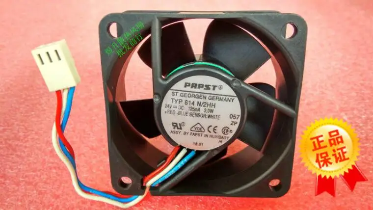Ventola di raffreddamento 614NHHR DC 24V 0.125A 125mA Ventola di raffreddamento 614NHHR DC 24V 0.125A 125mA