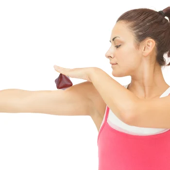 

Shoulder Head Acupuncture Therapy Wood Hexagonal Hand Massager Reflexology Ball Sports Full Body Muscle Massager