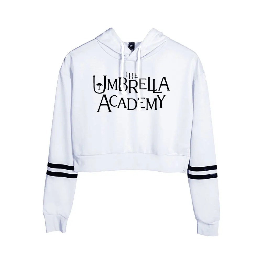 

The Umbrella Academy Crop hoodie Sweatshirts Women Pullover Unisex Harajuku Tracksuit girl white hooded Oversized