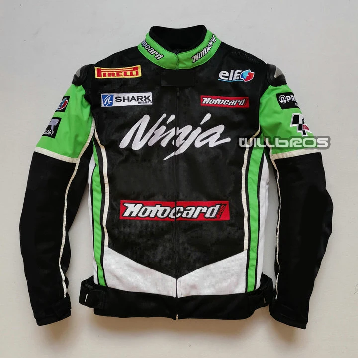 

Moto gp Summer / winter Racing team Jackets For Kawasaki Motorcycle ATV Bike Riding Motocross Jacket With Protector