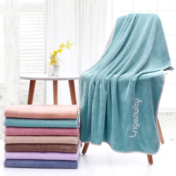 

Quick-drying Bath Towel for Adults Pure Cotton Large Beach Towel Women's Hair Towel Water-Absorbing Men's Wrapped Cover