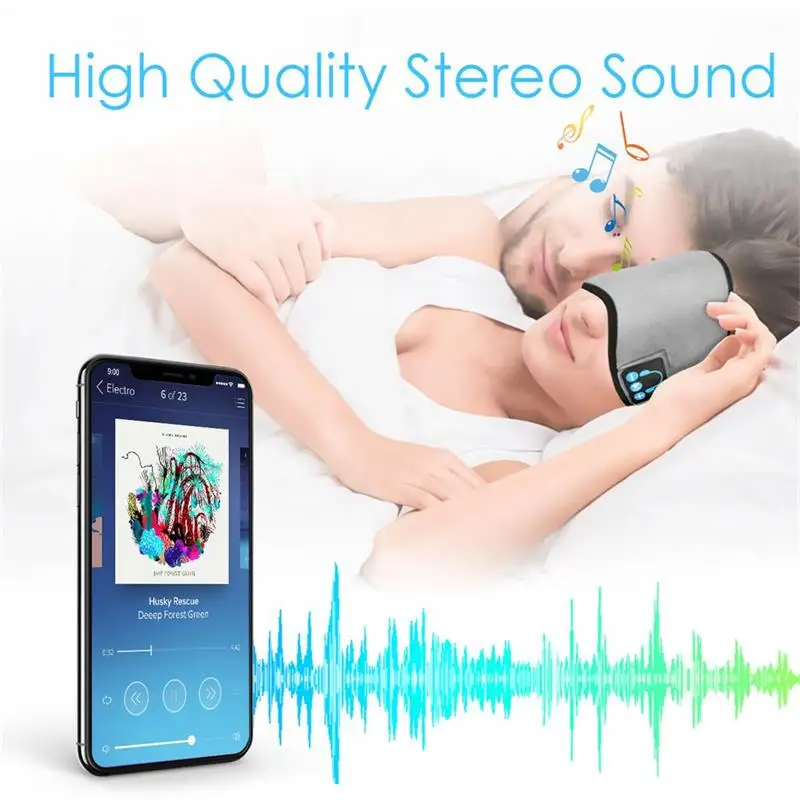 Новинка Беспроводная Музыка Bluetooth5.0 Eyemask чтобы способствовать облегчению сна