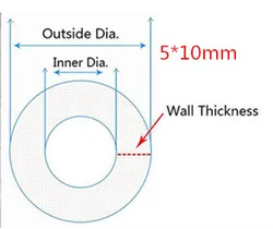 10m Flexible Transparent Food Grade Silicone Tube, Multipurpose Soft Tubing for Gardens and Aquariums (5x10 mm)
