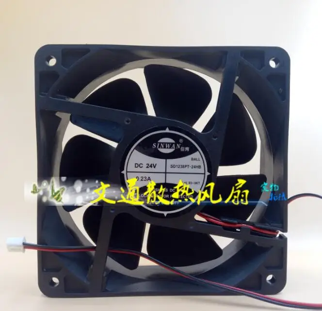 

SINWAN SD1238PT-24HB DC 24V 0.23A 120x120x38 мм 2-проводной Вентилятор охлаждения сервера
