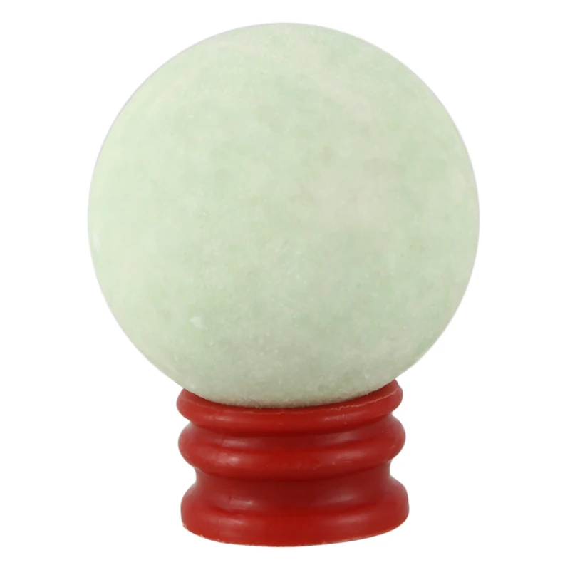 

5cm Large Glow In Dark Stone Luminous Quartz Crystal Sphere Ball Stand Base