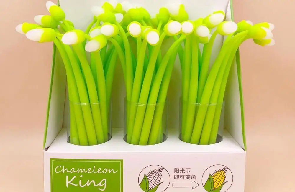 Pretty bean sprouts гелевая ручка милый мультфильм школьный подарок Студенческая гелевая чернильная ручка офисная черная письменная ручка детская ручка 48 шт./лот