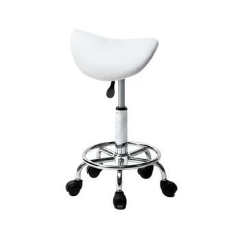 

Saddle Stool Ha Ha Feet Rotation Bar Stool White
