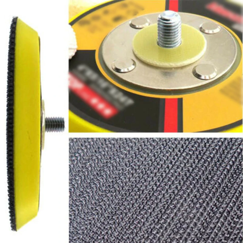 4 Hook And Loop Sanding Pad 5/16×24T Thread Sander Grinder Polishing Parts UK