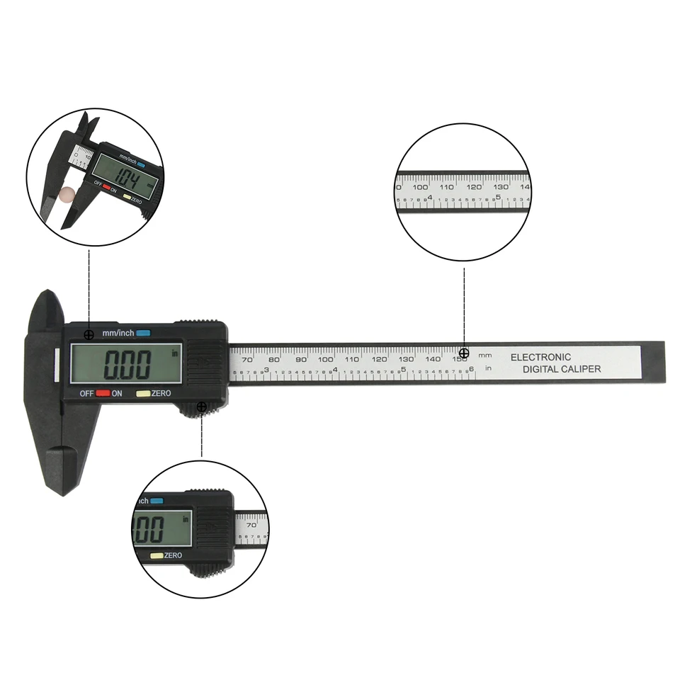 calibro per misure interne-esterne con placchette in acciaio | Sistemi