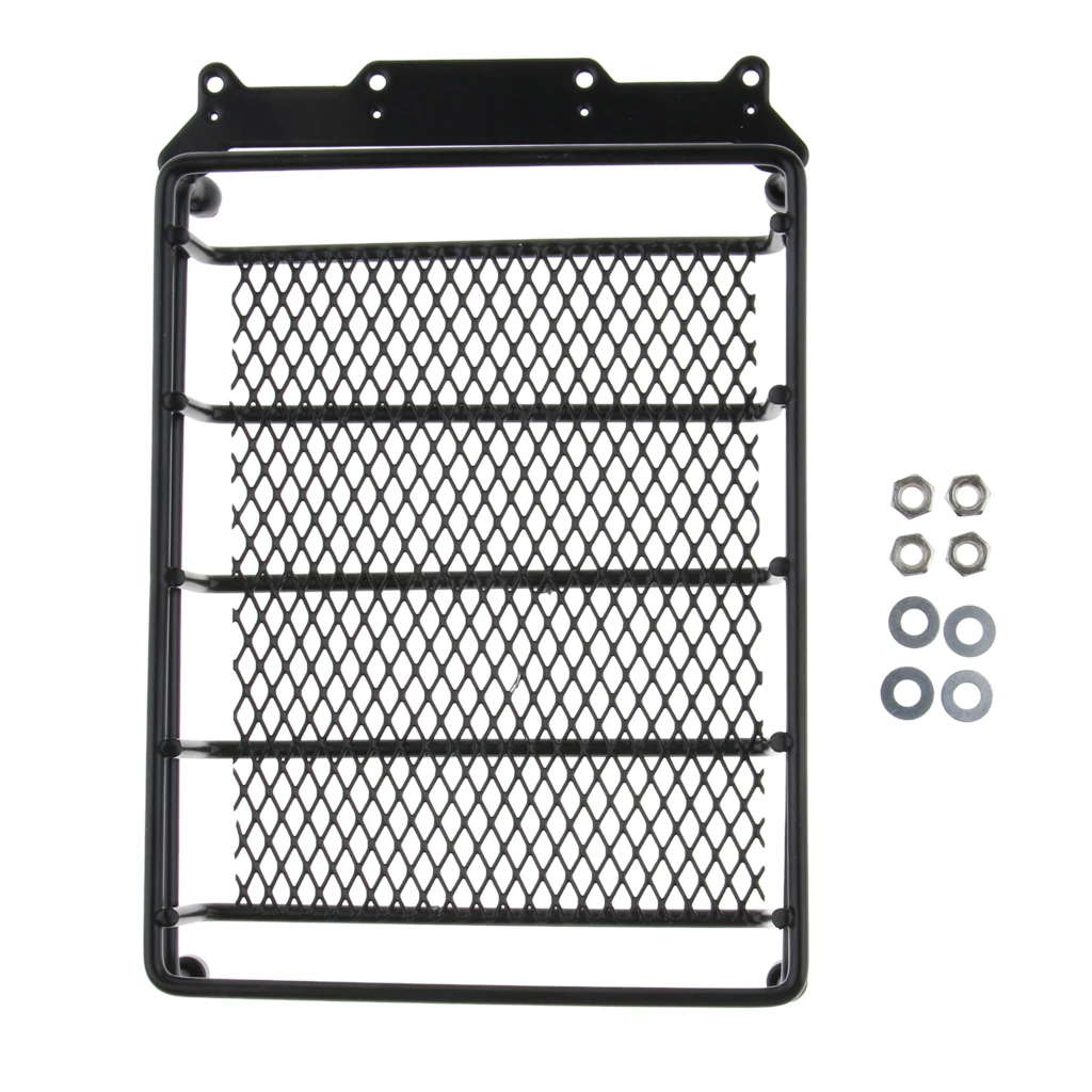 Top Storage Roof Rack Cargo Luggage Carrier Basket with Metal Black
