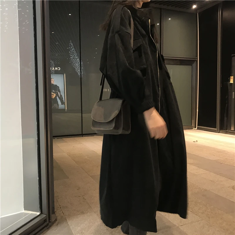 Neploe осень мода Винтаж Леопард ropa mujer Макси тонкая талия тонкий Тренч Женский на молнии студенческий Casaco Feminino 46191