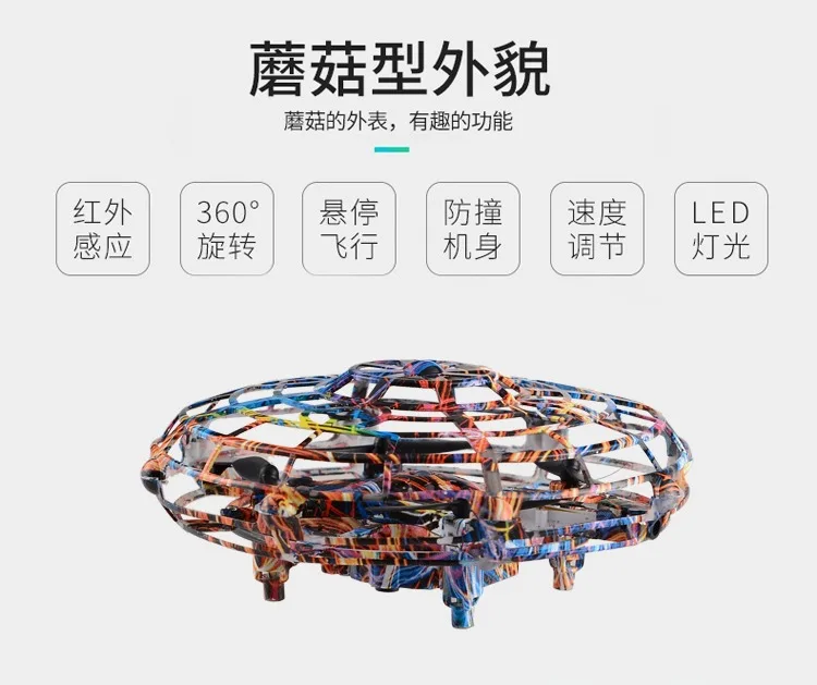 UFO умный зондирующий многоместный интерактивный беспилотный летательный аппарат четырехосная подвеска ufo светодиодный светильник устойчивый к падению комплект High Airc