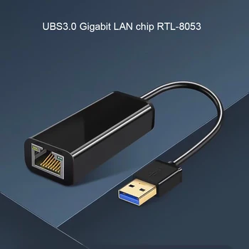 

USB3.0 Adapter USB 3.0 to 10/100/1000 Gigabit RJ45 Ethernet LAN Network Adapter Dock For Laptop Macbook Pro Smart Adaptor