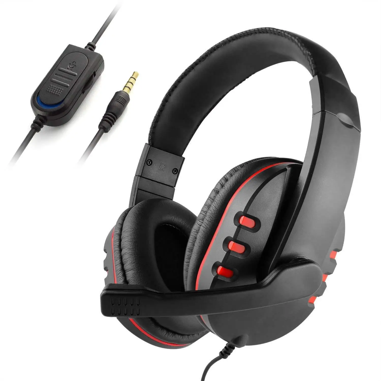 Professional Gamer Headset for Computer PS4 Gaming Headphones Adjustable Bass Stereo PC Wired Headset With Mic Gifts 3 5mm PS4
