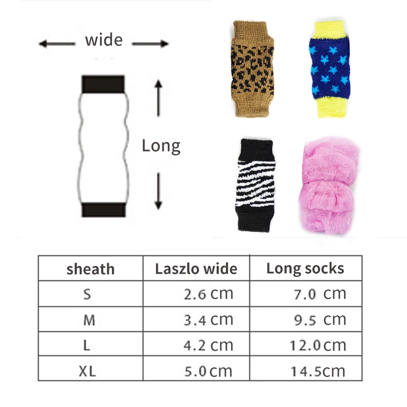 Smartpet зимнего теплого сна питомца собаки вязаные гетры Детские гольфы с
