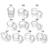 Transprent Acylic Crystal Glass Nail Crystal Cup With Lid Bowl Holder Acrylic Powder Dish Clear White Nail Art Accessory Tools 4