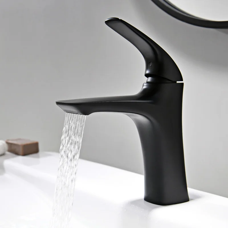 Смеситель для умывальника водопад однорычажный кран ванной комнаты