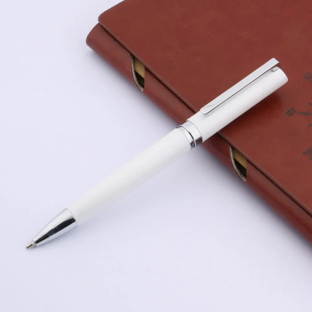 Milky White Baoer Straight Pen Holder Ballpoint Pen School Student
