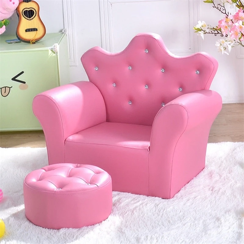 Pink Kids Sofa Armrest Couch With Ottoman High Quality Children Sofa Set Living Room Furniture Hw54194 Children Sofas Aliexpress