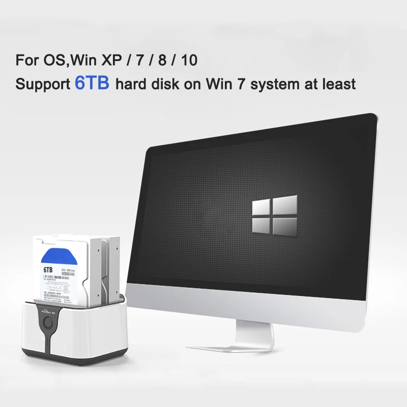 BLUEENDLESS 2-Bay Sata Ddd док-станция 3,5 дюймов 2,5 Usb3.0 двойной отсек Hdd Ssd клон дубликатор док-станция Sata хранения Enc