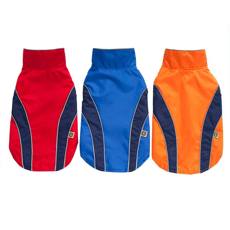 

Hot Selling New Style Dogs Jacket Outdoor Safety Clothing Waterproof Windproof Autumn And Winter Pet Raincoat Jacket Anorak