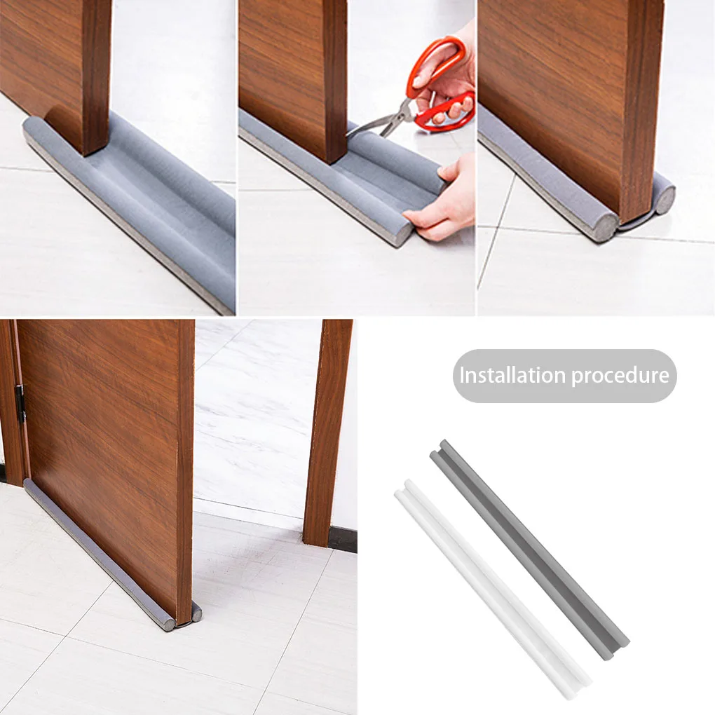 Door Bottom Seal Reduction Noise Strip Flexible Wind Stopper Under