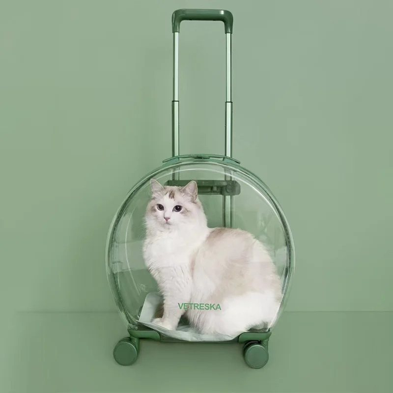 

Cat Carrier Bag Breathable Transparent Spacious Fashion And Four Season Puppy Dog Portable Foldable Travel Products