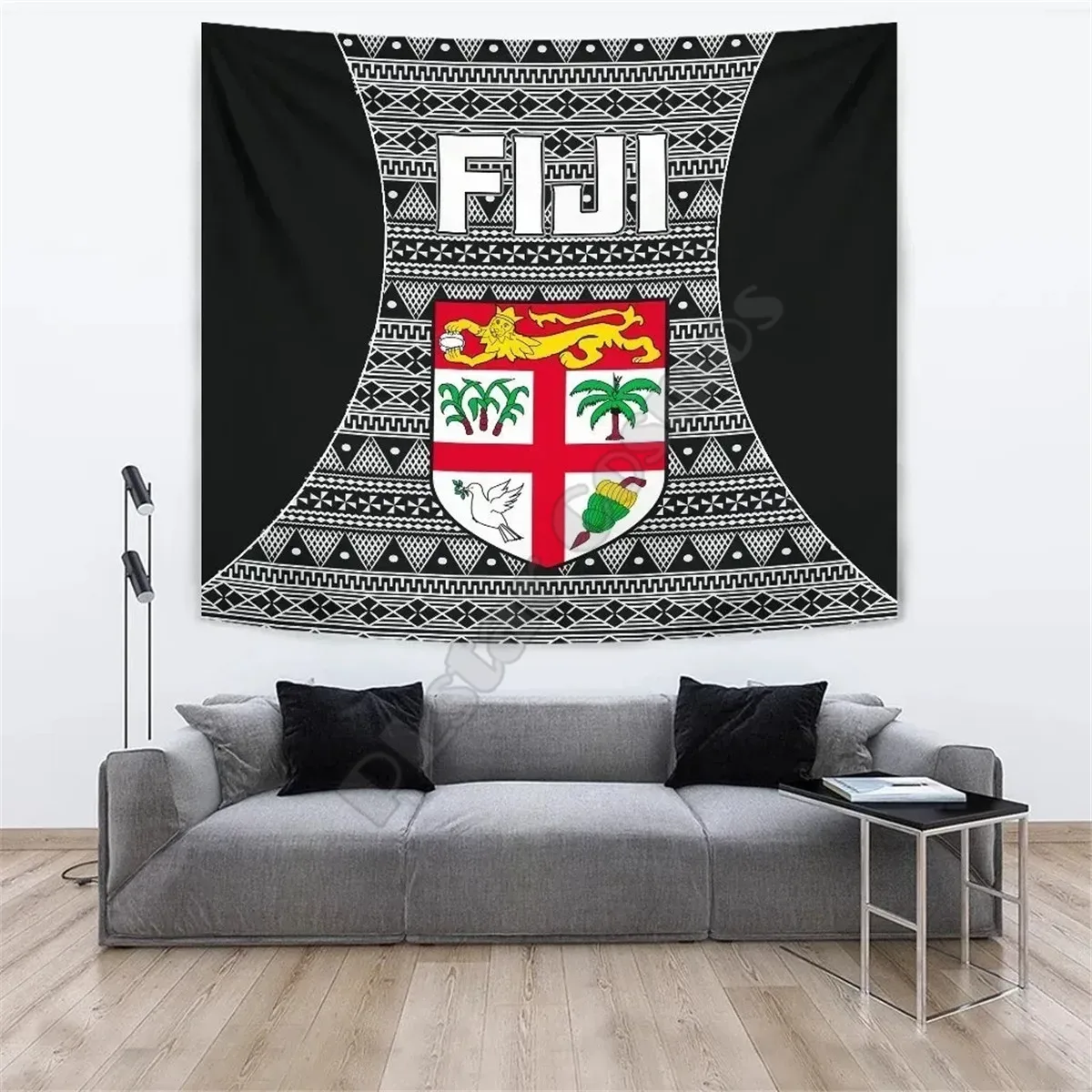 

FIJI Tapestry 3D Printed Tapestrying Rectangular Home Decor Wall Hanging