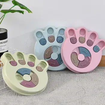 

3 Colours Pet Cat Dog Bowl Slow Feeder Anti-Choking Turntable Dog Puzzle Food Bowl With Non Slide Bottom Puppy Cats Bowls Supply