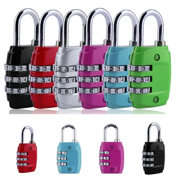 

1PCS Zinc Alloy Security 3 Combination Travel Suitcase Luggage Code Lock Padlock Random Color