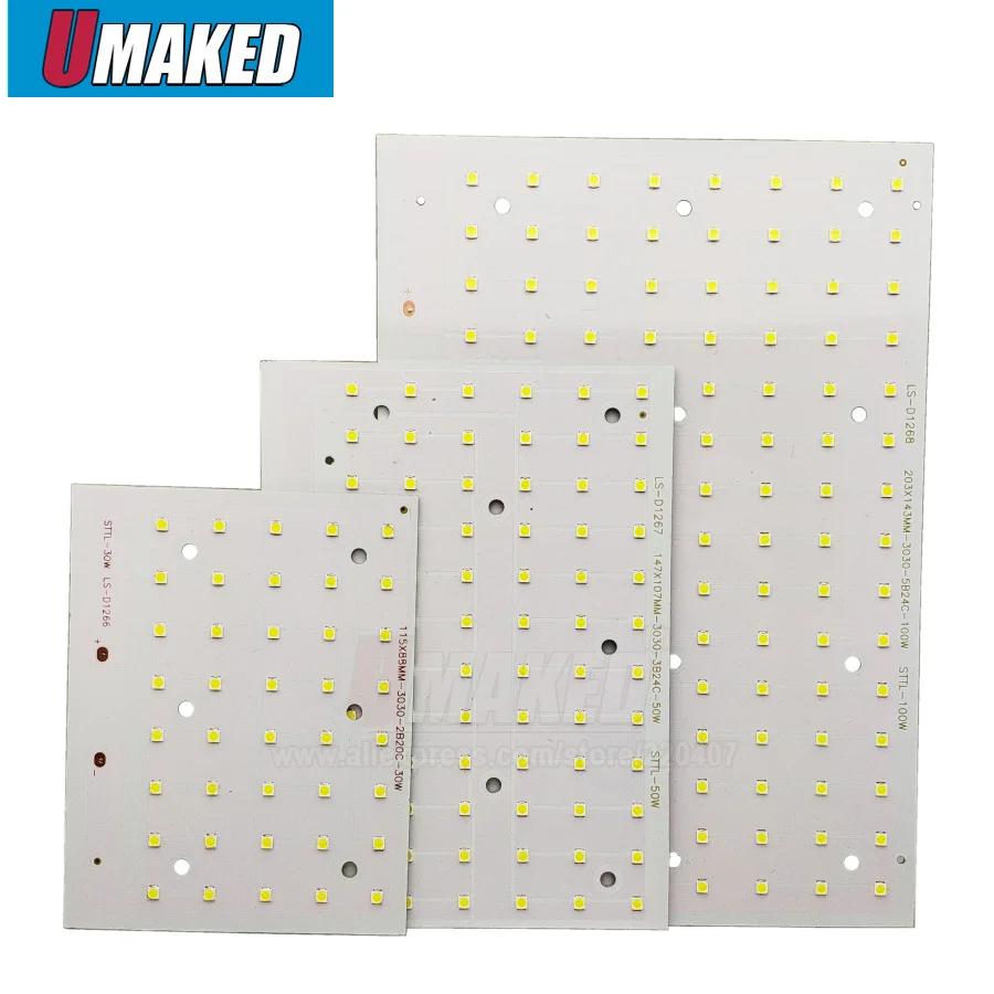 Светодиодный прожектор PCB 30 Вт 50 100 150 200 SMD3030 алюминиевый светодиодный