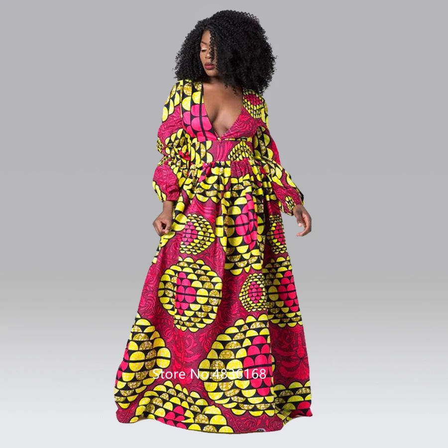 Robes africaines manches longues Dashiki 30