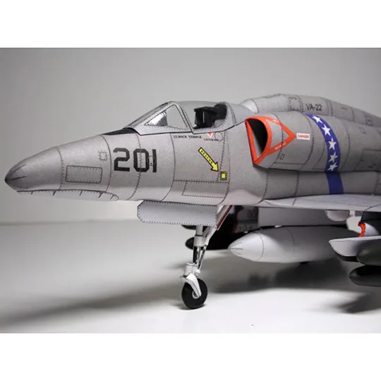 1:33 США A-4 Skyhawk самолет DIY 3D бумажная карточка модель Конструкторы строительные игрушки развивающие игрушки Военная Модель